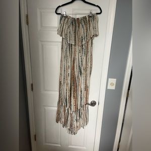 Boho Strapless Free People Jumpsuit